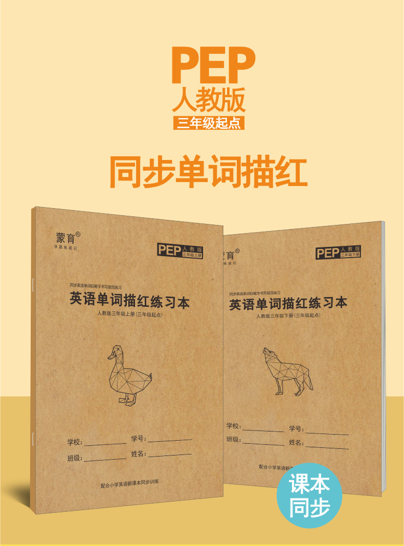 Point English Handwriting Calligraphy Practice Board People Teach Primary School Students 36 Grade Synchronous Word Copy