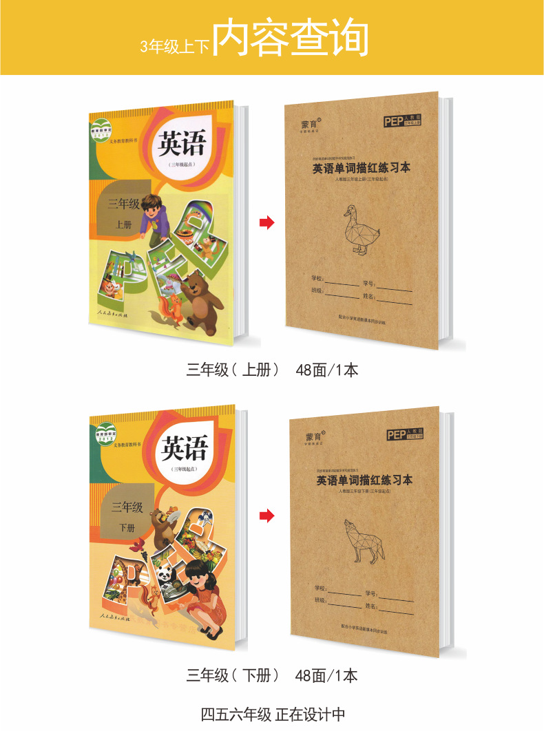 Point English Handwriting Calligraphy Practice Board People Teach Primary School Students 36 Grade Synchronous Word Copy