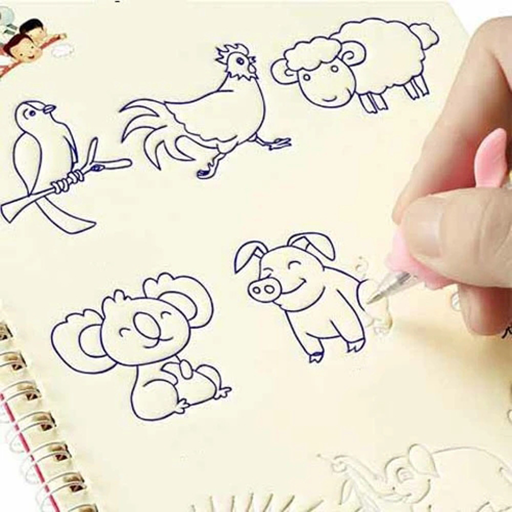 Simple Hand Lettering Calligraphy Practice Board Student Magic Magic Writing Practice Pen Set