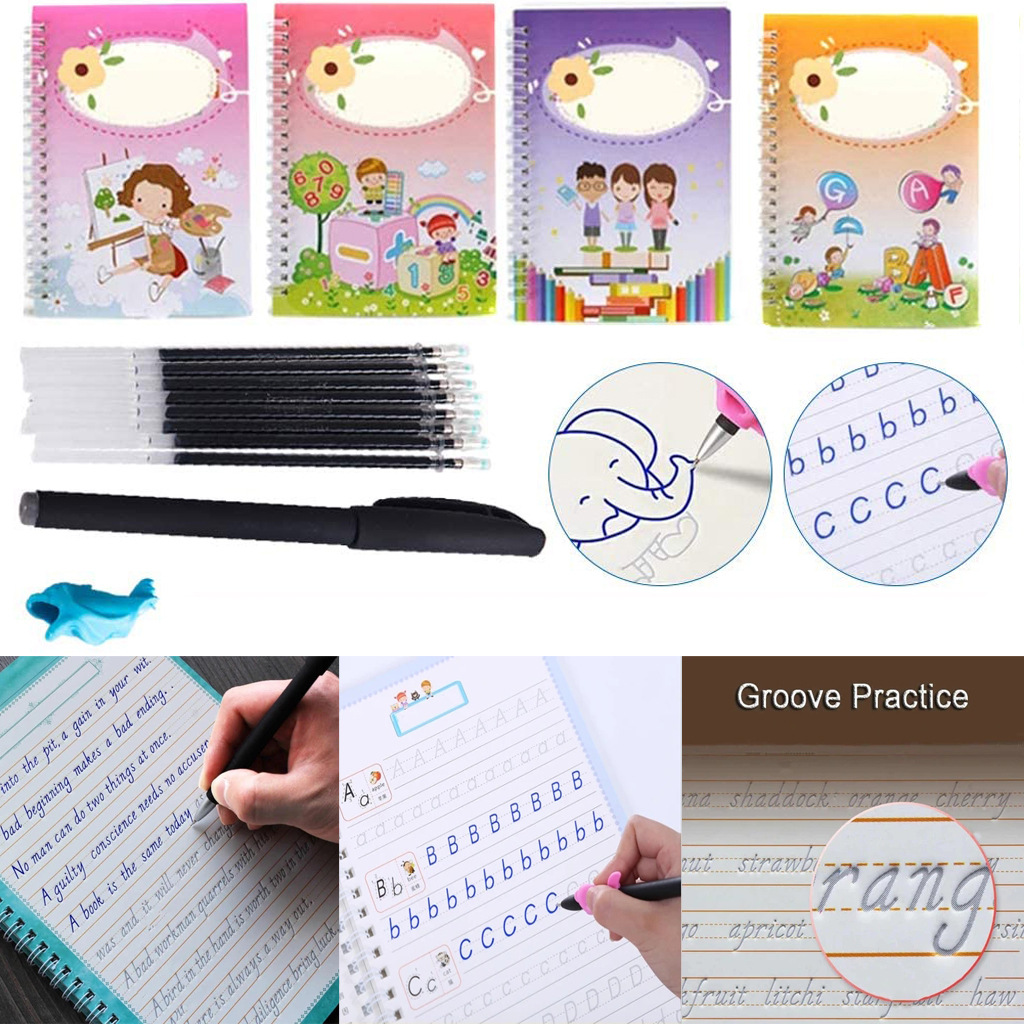 Simple Hand Lettering Calligraphy Practice Board Student Magic Magic Writing Practice Pen Set