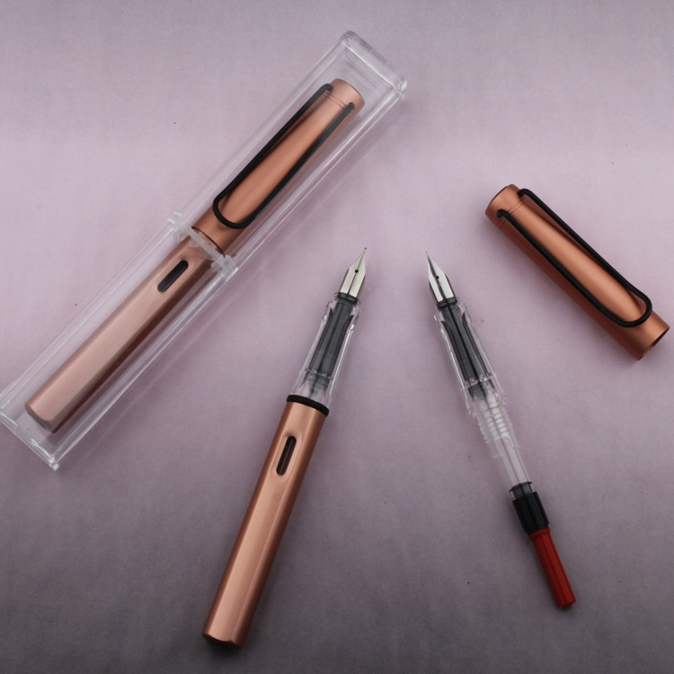 Color Positive Posture Iridium Gold Pen Student Customized Calligraphy Practice Set with Business Inscribed Gift