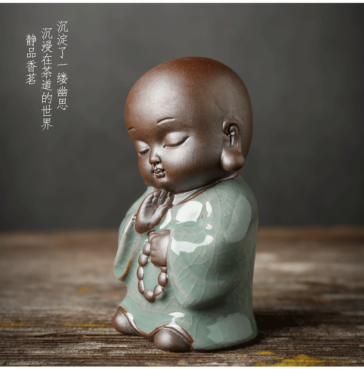 Monk Tea Ornaments Ceramic Piano Chess Calligraphy and Painting Zen Crafts Lucky Small Ornaments Kung Fu Tea Ceremony