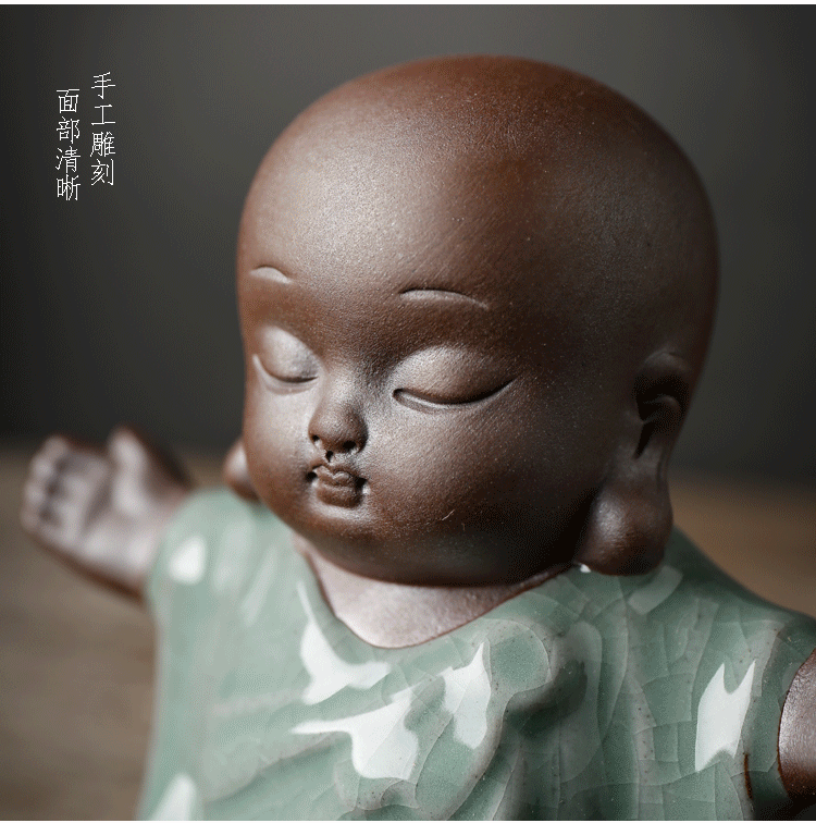 Monk Tea Ornaments Ceramic Piano Chess Calligraphy and Painting Zen Crafts Lucky Small Ornaments Kung Fu Tea Ceremony