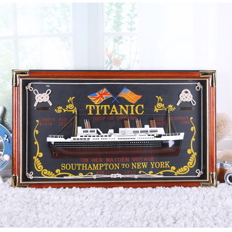 Titanic Hanging Painting Sailor Knot Photo Frame Living Room Sofa Background Wall Dining Room Office Wooden Craftwork Titanic Hanging Painting Sailor Knot Photo Frame Living Room Sofa Background Wall Dining Room Office Wooden Craftwork
