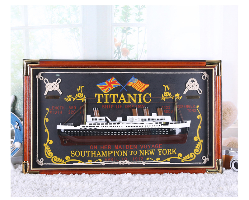 Titanic Hanging Painting Sailor Knot Photo Frame Living Room Sofa Background Wall Dining Room Office Wooden Craftwork Titanic Hanging Painting Sailor Knot Photo Frame Living Room Sofa Background Wall Dining Room Office Wooden Craftwork