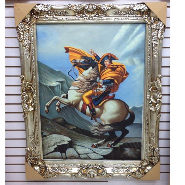 Antique Resin Photo Frame Carved European Canvas Frame Factory Direct Sales Cheap Wholesale 90x120 Gold