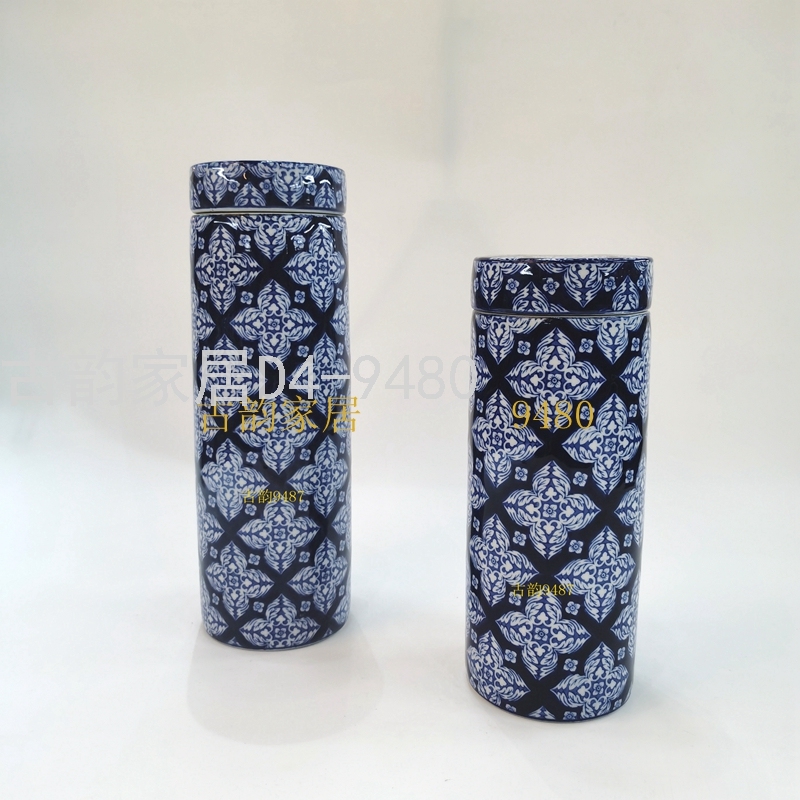 Factory Hot Selling Ceramic Crafts Creative Blue and White Porcelain Craft Ceramic Ornaments Vase Factory Hot Selling Ceramic Crafts Creative Blue and White Porcelain Craft Ceramic Ornaments Vase