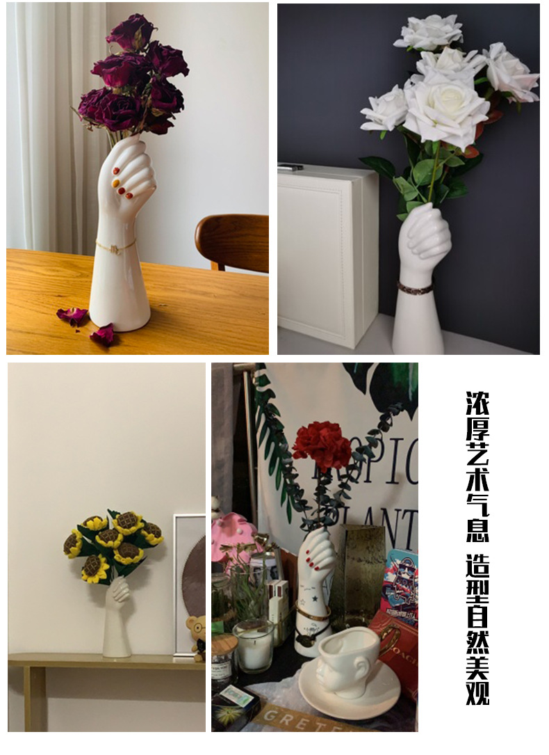 Home Nordic Ins Ceramic Vase Decoration Crafts Creative Decoration Porcelain craft Home Nordic Ins Ceramic Vase Decoration Crafts Creative Decoration Porcelain craft