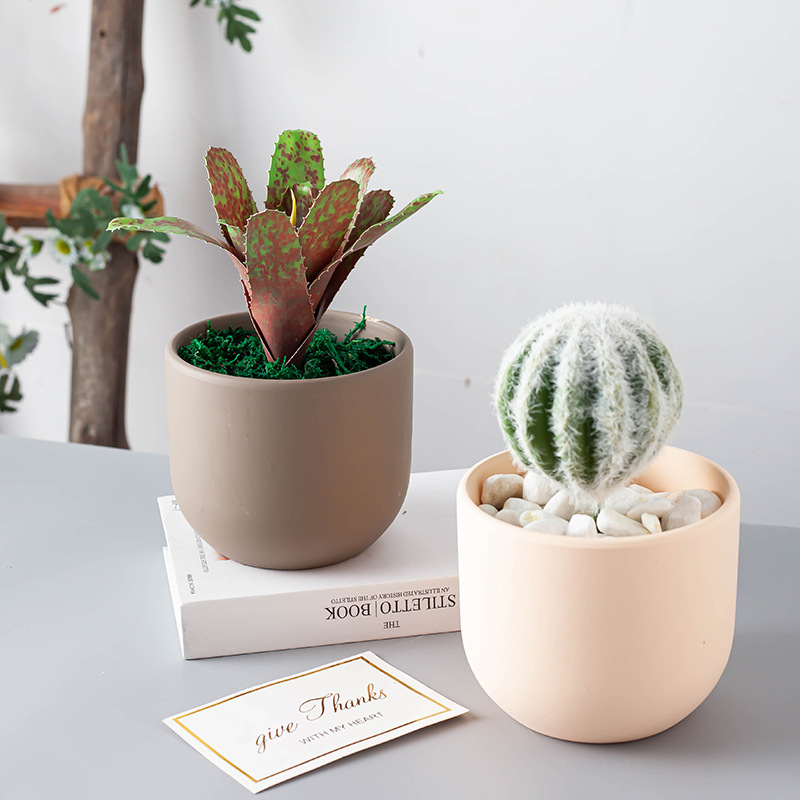 Porcelain craft Nordic Morandi Style Simple Succulents Flower Pot Phalaenopsis Pot Flowers Cactus Large