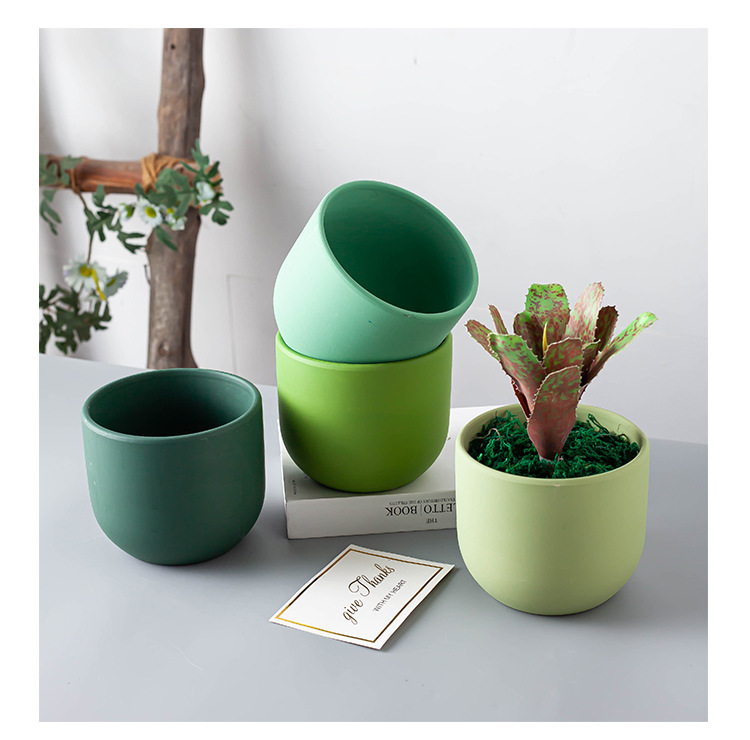 Porcelain craft Nordic Morandi Style Simple Succulents Flower Pot Phalaenopsis Pot Flowers Cactus Large