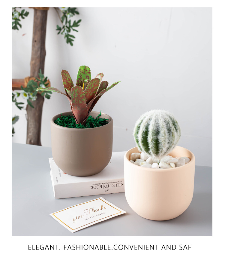 Porcelain craft Nordic Morandi Style Simple Succulents Flower Pot Phalaenopsis Pot Flowers Cactus Large
