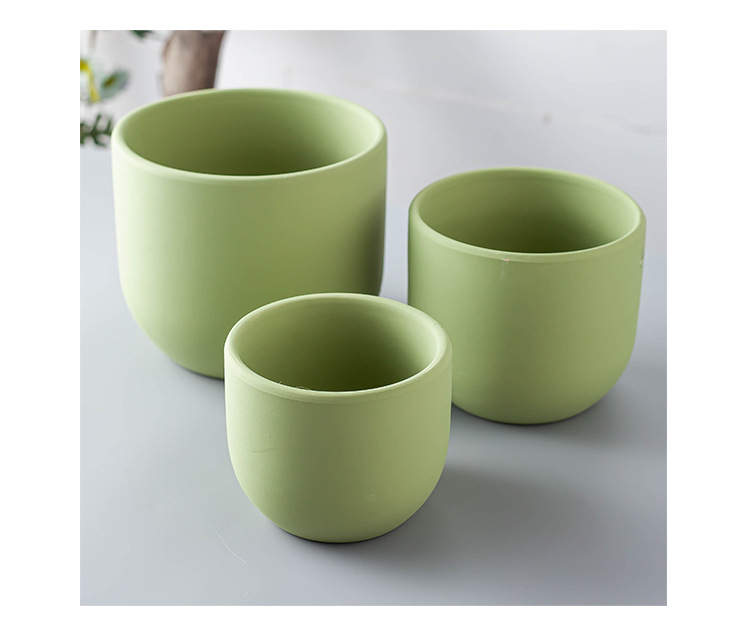 Porcelain craft Nordic Morandi Style Simple Succulents Flower Pot Phalaenopsis Pot Flowers Cactus Large