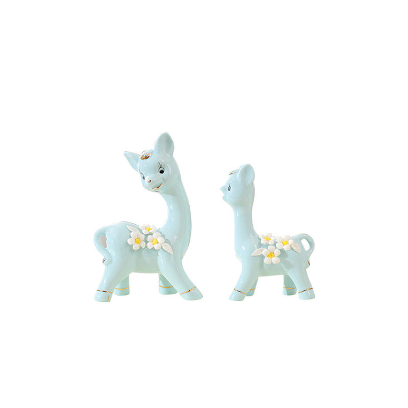 Porcelain craft Decoration Animal Decoration Creative Gift Home Living Room TV Bench for Bedroom Decoration