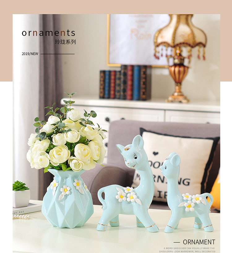 Porcelain craft Decoration Animal Decoration Creative Gift Home Living Room TV Bench for Bedroom Decoration Porcelain craft Decoration Animal Decoration Creative Gift Home Living Room TV Bench for Bedroom Decoration