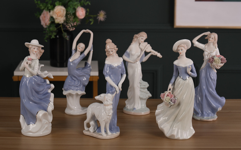 Porcelain craft Beauty Creative Figure Decoration Ceramic Crafts Modern Home Living Room Ornament Bedroom Decorations Porcelain craft Beauty Creative Figure Decoration Ceramic Crafts Modern Home Living Room Ornament Bedroom Decorations