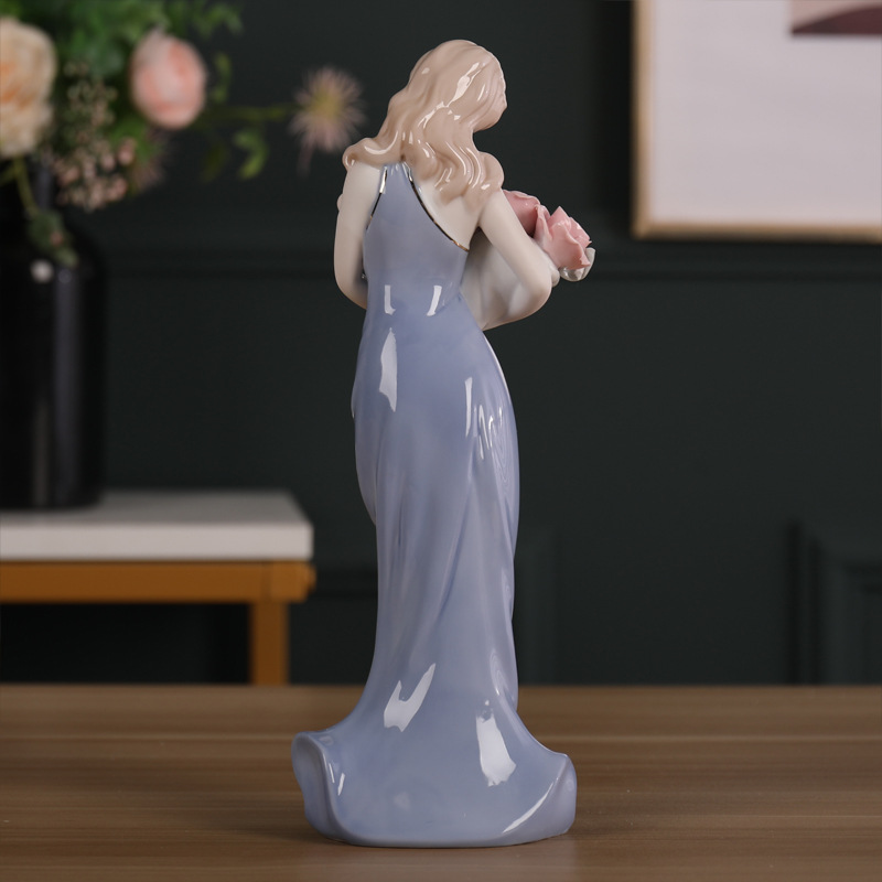 Porcelain craft Beauty Creative Figure Decoration Ceramic Crafts Modern Home Living Room Ornament Bedroom Decorations Porcelain craft Beauty Creative Figure Decoration Ceramic Crafts Modern Home Living Room Ornament Bedroom Decorations