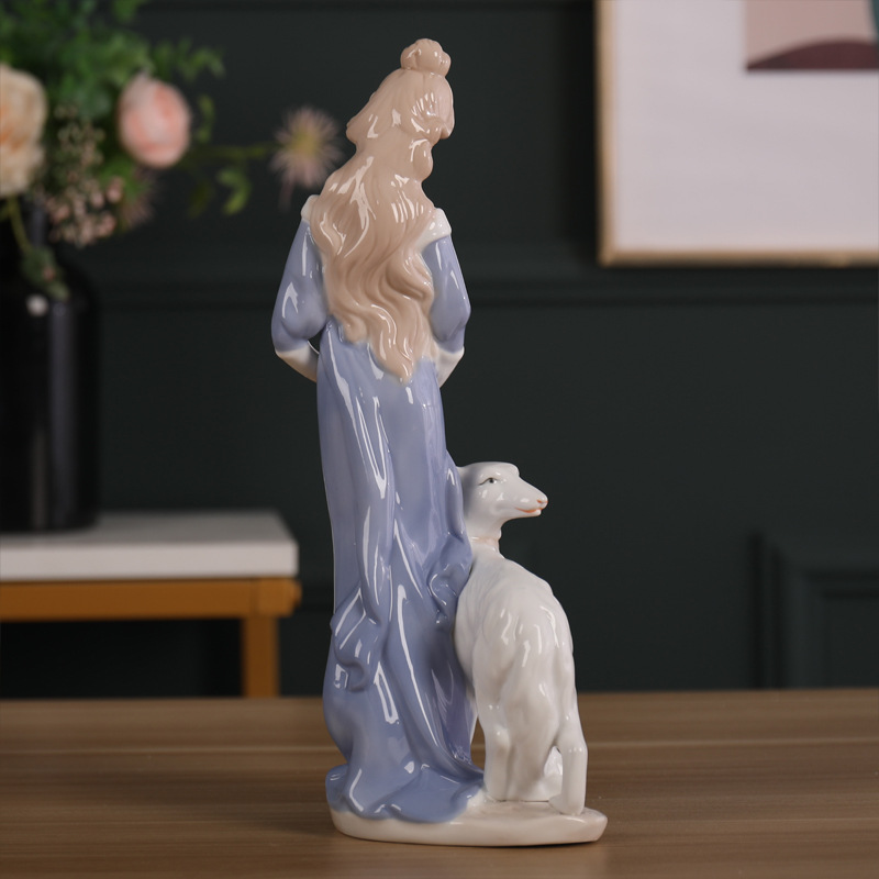 Porcelain craft Beauty Creative Figure Decoration Ceramic Crafts Modern Home Living Room Ornament Bedroom Decorations Porcelain craft Beauty Creative Figure Decoration Ceramic Crafts Modern Home Living Room Ornament Bedroom Decorations