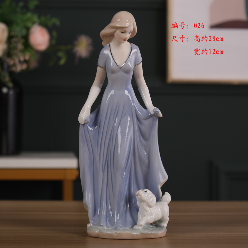 Porcelain craft Beauty Creative Figure Decoration Ceramic Crafts Modern Home Living Room Ornament Bedroom Decorations Porcelain craft Beauty Creative Figure Decoration Ceramic Crafts Modern Home Living Room Ornament Bedroom Decorations
