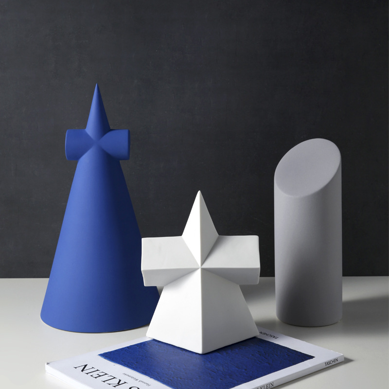 Beihanmei Nordic Ceramic Decoration Geometric Creative Living Room Hallway Porcelain craft
