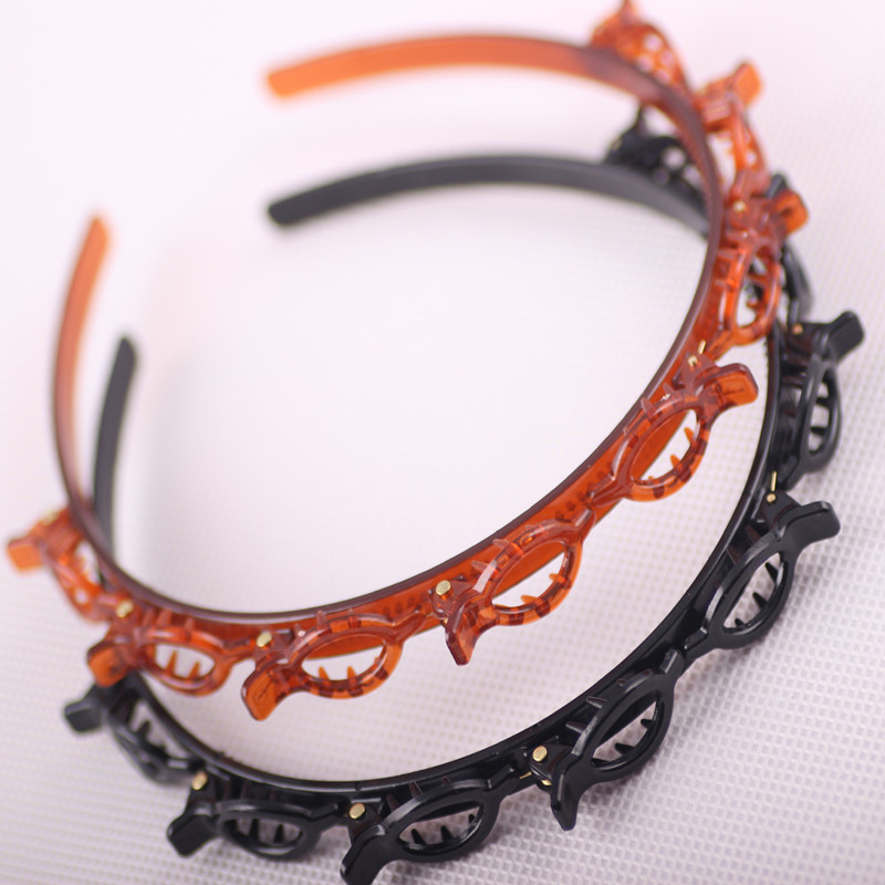 Korean-Style Multi-Layer Hollow Woven Bangs Headband Head Buckle Partition Little Clip Hair Band Fringe Hairpin Headband Korean-Style Multi-Layer Hollow Woven Bangs Headband Head Buckle Partition Little Clip Hair Band Fringe Hairpin Headband