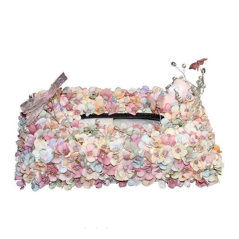 Box for Car Artificial Flower Car Decoration Fashionable Ornaments Tissue Box Seat Creative inside the Car Napkin Carton