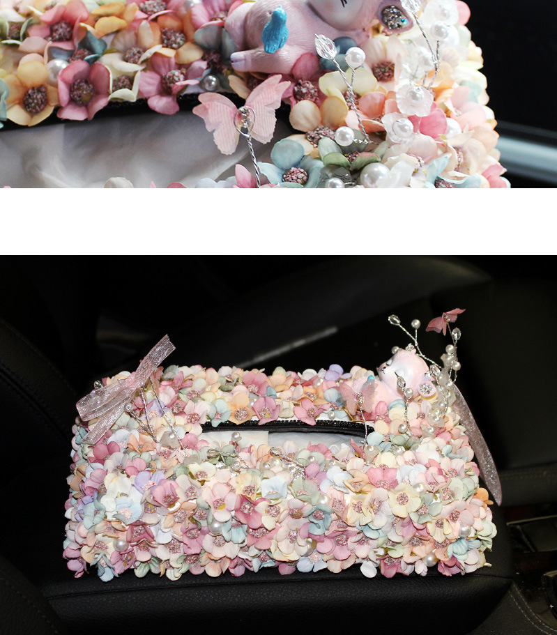 Box for Car Artificial Flower Car Decoration Fashionable Ornaments Tissue Box Seat Creative inside the Car Napkin Carton Box for Car Artificial Flower Car Decoration Fashionable Ornaments Tissue Box Seat Creative inside the Car Napkin Carton