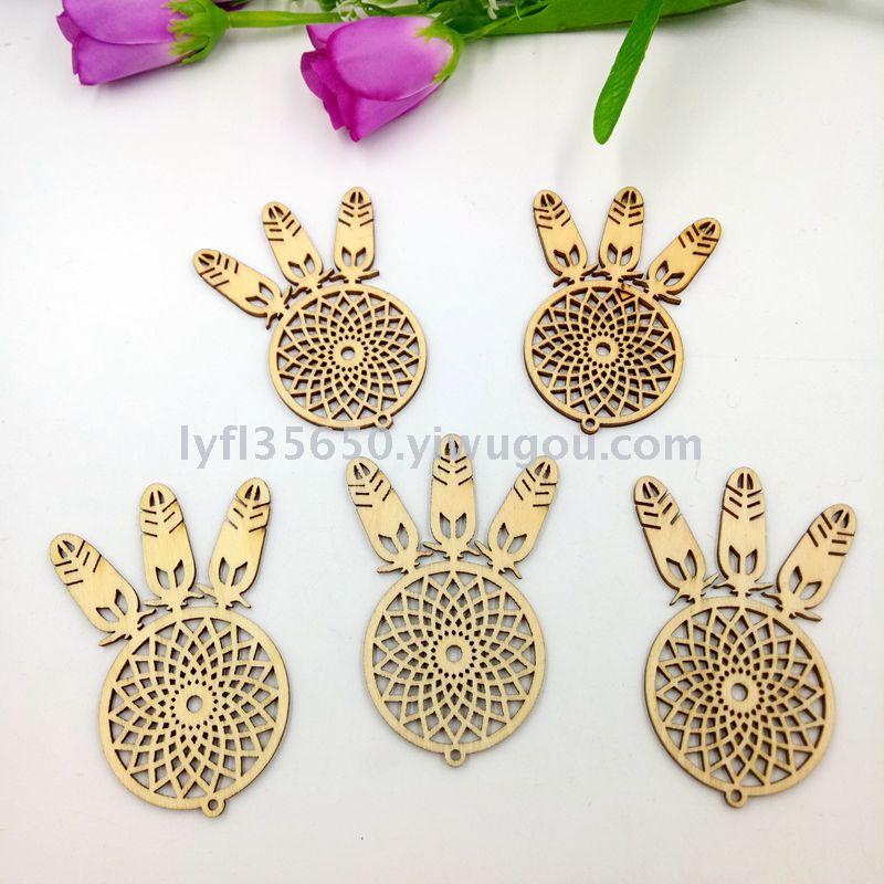 Wood crafts laser hollowed-out wood carving Christmas snowflake Christmas decoration materials.