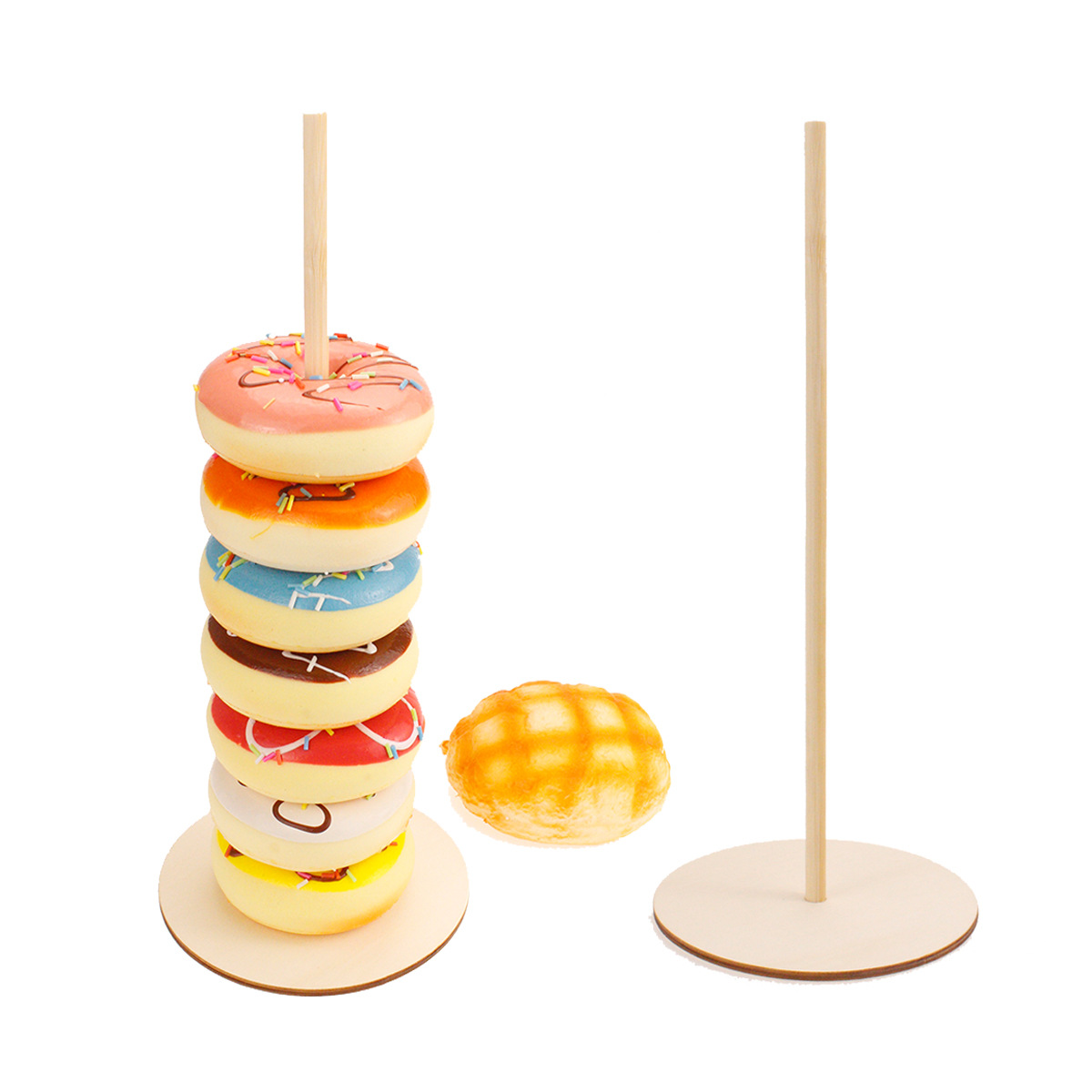 Wooden Donut Shelf Wedding Supplies Decoration Birthday Party Decoration Baby Wood crafts Wooden Donut Shelf Wedding Supplies Decoration Birthday Party Decoration Baby Wood crafts