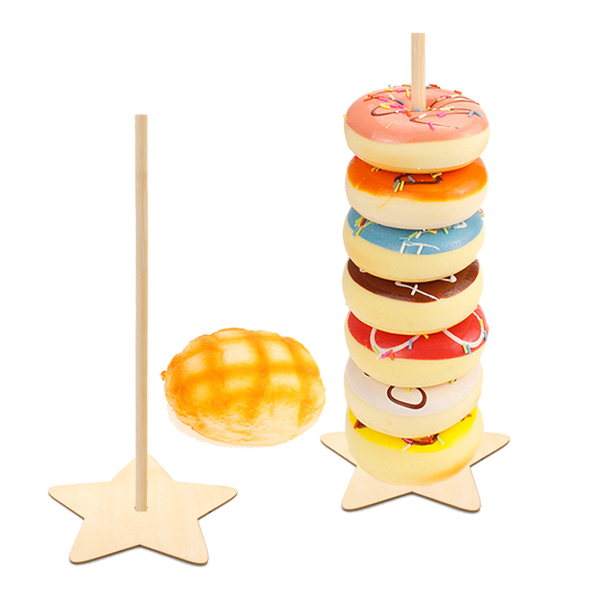 Wooden Donut Shelf Wedding Supplies Decoration Birthday Party Decoration Baby Wood crafts Wooden Donut Shelf Wedding Supplies Decoration Birthday Party Decoration Baby Wood crafts