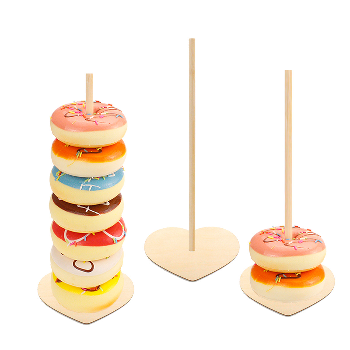 Wooden Donut Shelf Wedding Supplies Decoration Birthday Party Decoration Baby Wood crafts Wooden Donut Shelf Wedding Supplies Decoration Birthday Party Decoration Baby Wood crafts