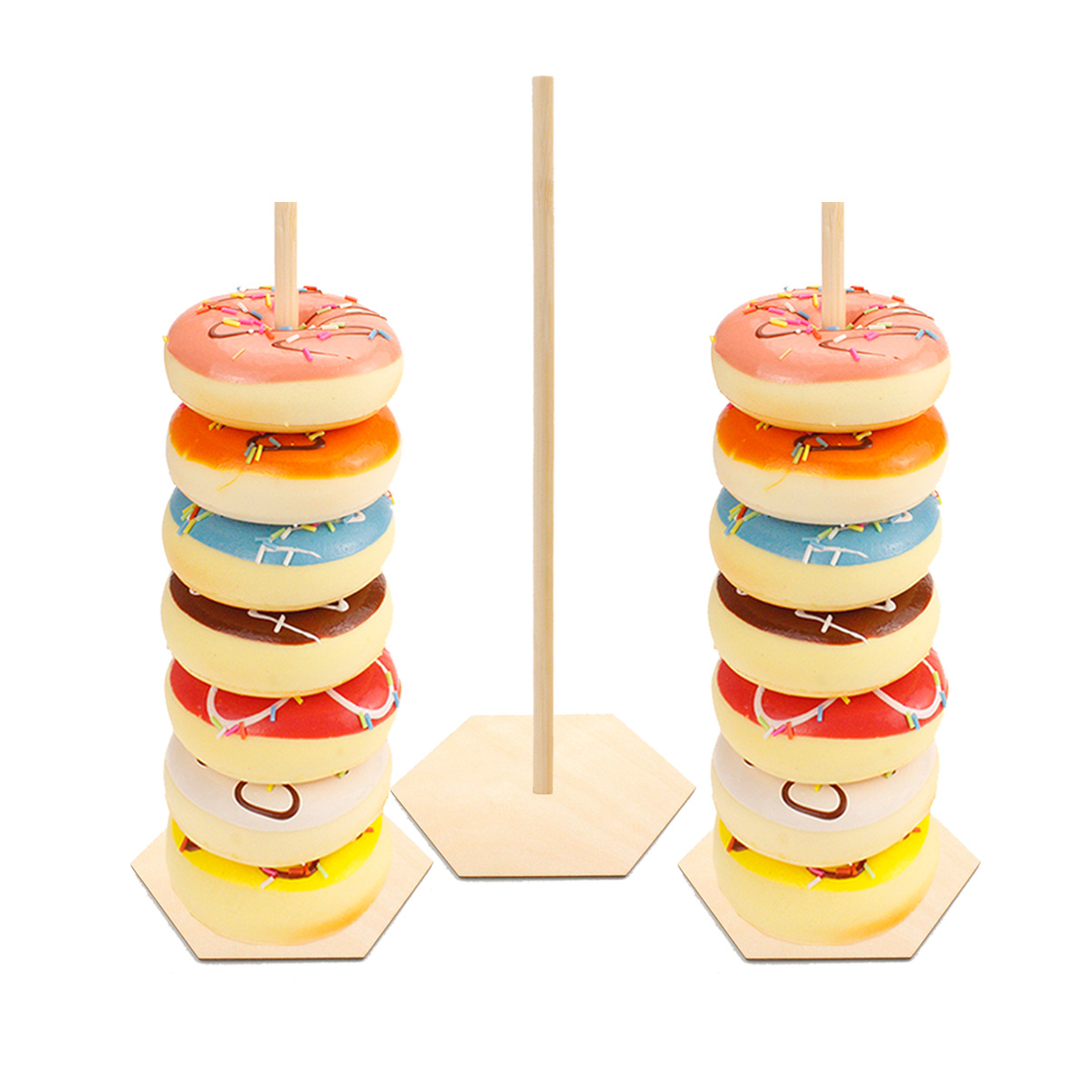 Wooden Donut Shelf Wedding Supplies Decoration Birthday Party Decoration Baby Wood crafts Wooden Donut Shelf Wedding Supplies Decoration Birthday Party Decoration Baby Wood crafts