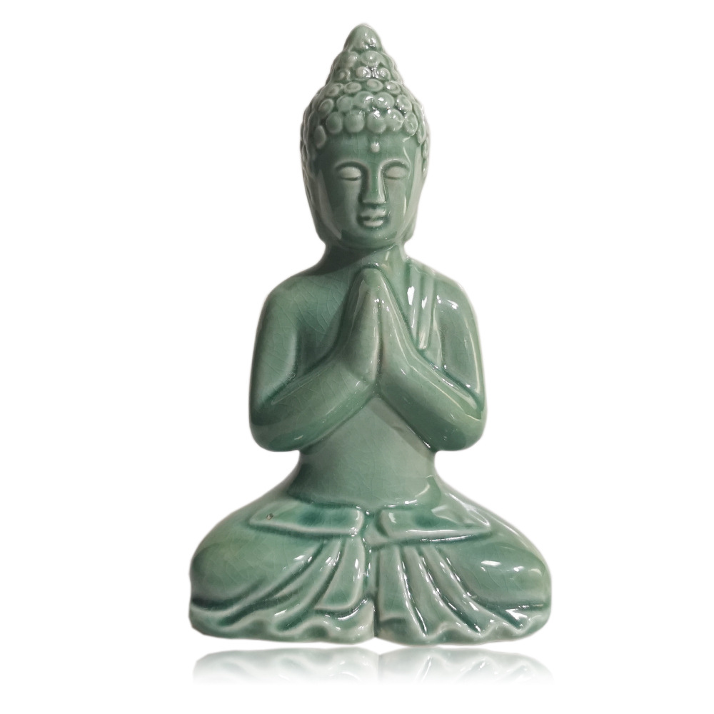 Buddha Zen Small Buddha Statue Home Living Room Office Tea Room Decoration Car God Buddha Safety Decoration Crafts