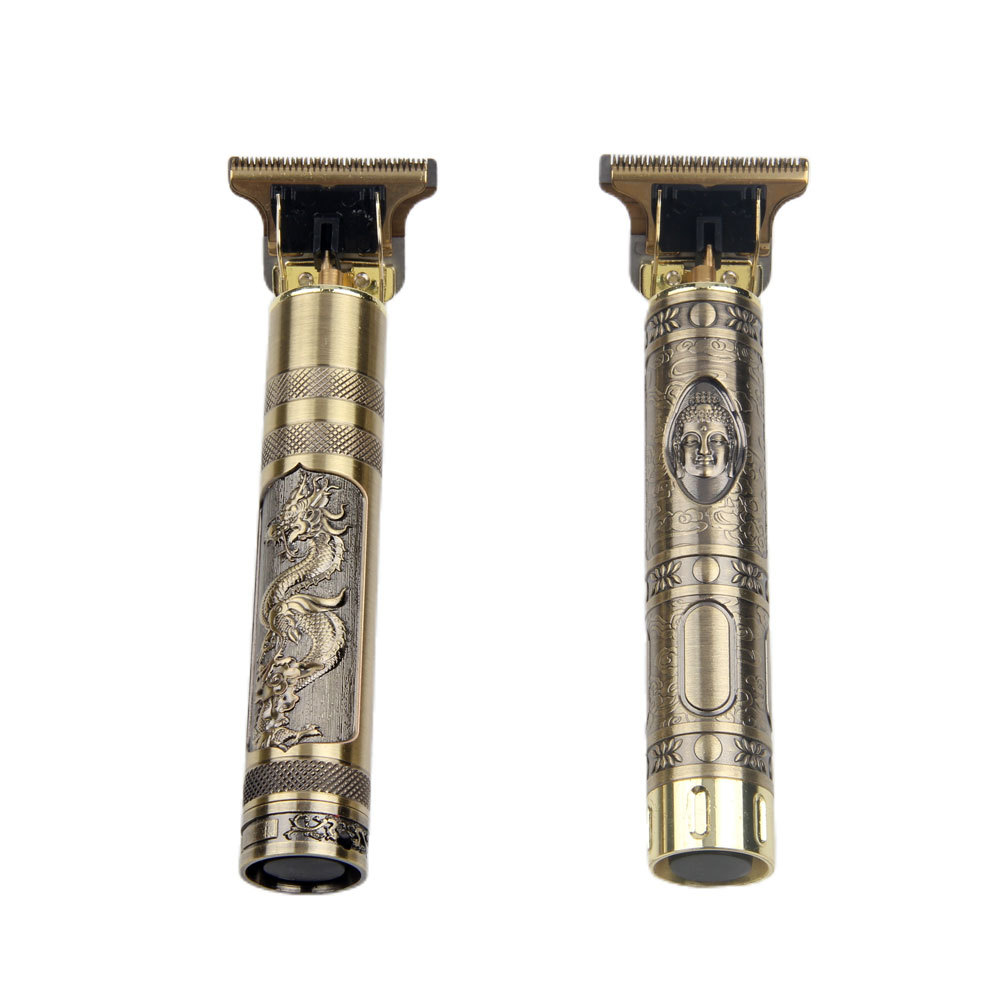 Hair Clipper Men&#039;s Oil Head Electric Hair Clipper Shaver Set Electric Clipper Buddha Head Retro Domestic Charging