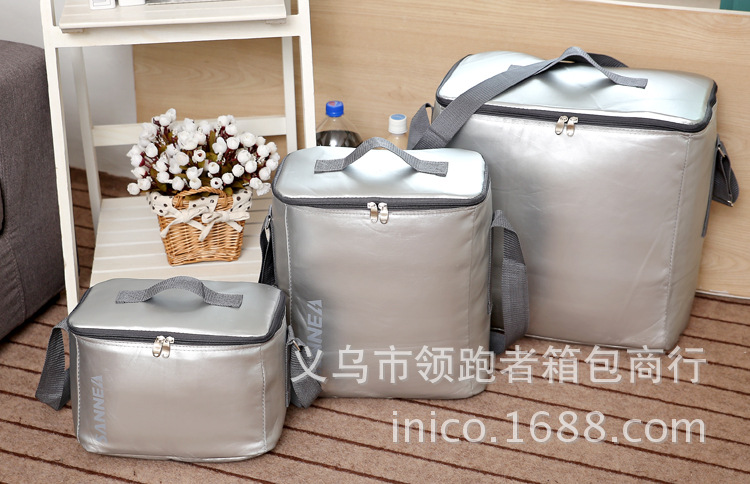 M ice bag leather clad silver thermal insulation membrane insulation bag lunch lunch bag manufacturers spot wholesale M ice bag leather clad silver thermal insulation membrane insulation bag lunch lunch bag manufacturers spot wholesale