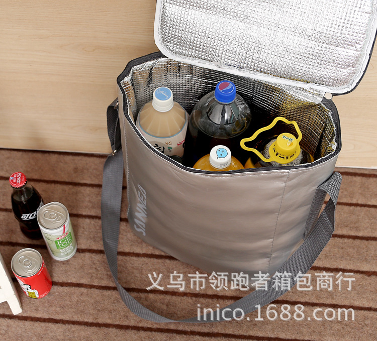 M ice bag leather clad silver thermal insulation membrane insulation bag lunch lunch bag manufacturers spot wholesale M ice bag leather clad silver thermal insulation membrane insulation bag lunch lunch bag manufacturers spot wholesale