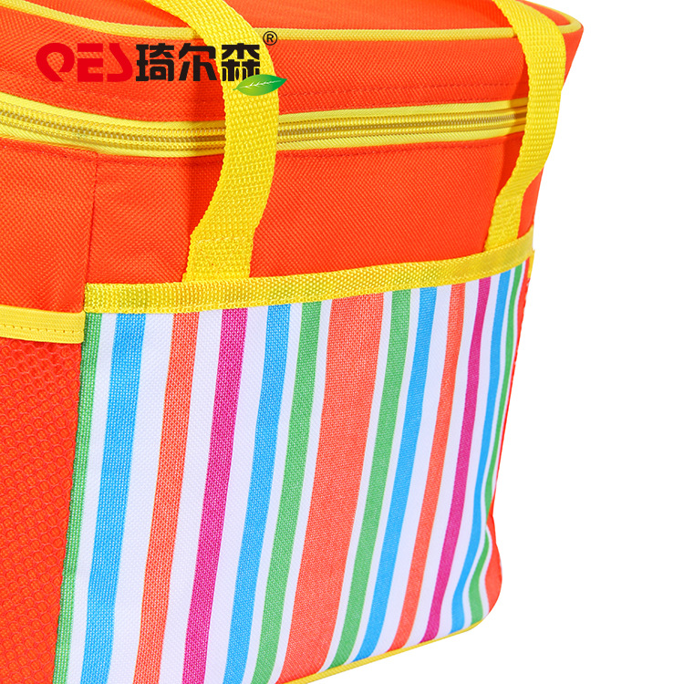 Qiersen rear package delivery ice bag hand zipper double-layer ice bag delivery bento bag wholesale Qiersen rear package delivery ice bag hand zipper double-layer ice bag delivery bento bag wholesale