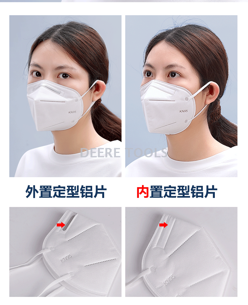 Disposable respirator KN95 respirator dustproof breathable respirator for men and women in stock