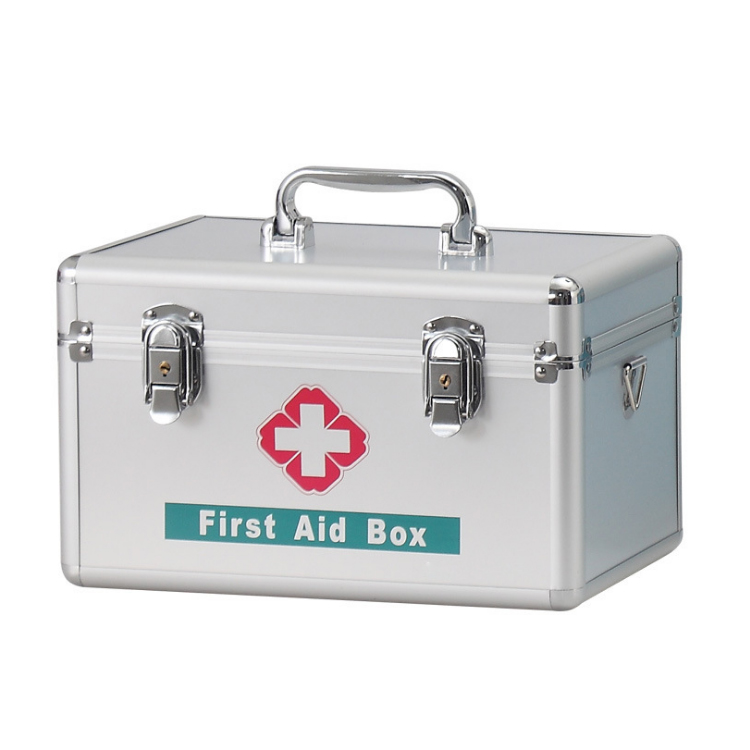 Household aluminum alloy safety medicine box medical home treatment box medical first aid box medical supplies Household aluminum alloy safety medicine box medical home treatment box medical first aid box medical supplies