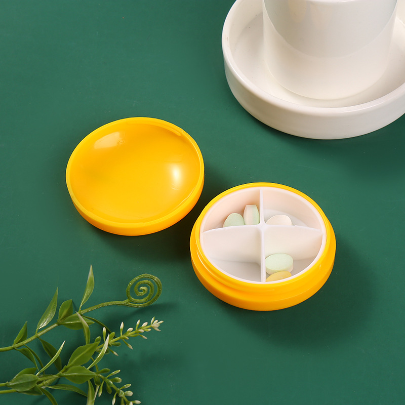 New Portable First-Aid Kit Multi-Functional round Grid Storage Box Portable Lid Sealed Pill Box Mini Pillbox New Portable First-Aid Kit Multi-Functional round Grid Storage Box Portable Lid Sealed Pill Box Mini Pillbox