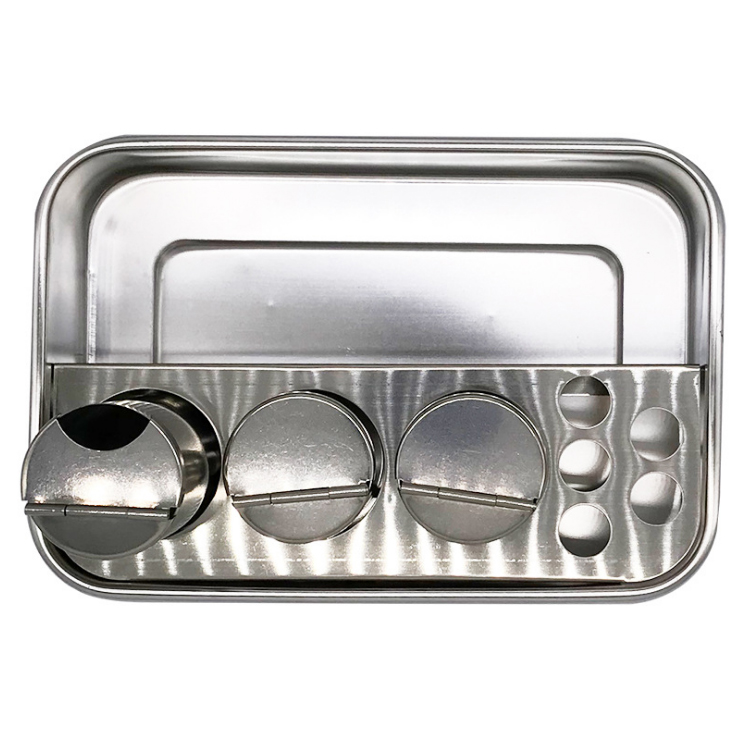 Magnetic disinfecting stainless steel square tray injectionstainless steel tray replacement iodine-proof tray