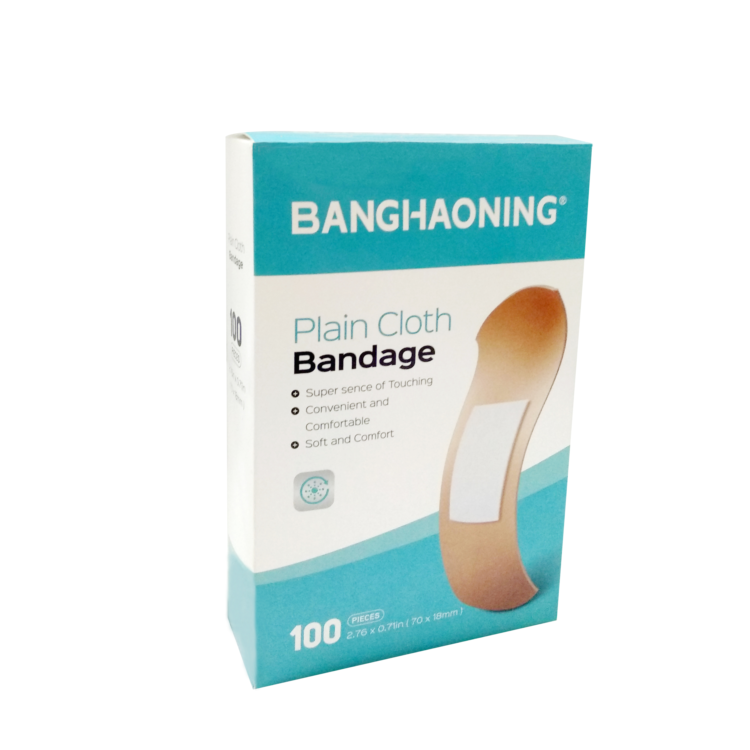 Banghaoning flat cloth bandage 100 pieces pack 70X18mm Banghaoning flat cloth bandage 100 pieces pack 70X18mm
