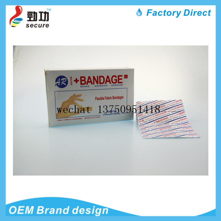 FLEXIBLE FABRIC BANDAGES/PLASTIC BANDAGES/NEON WATERPROOF PLASTERS/comfortable bandage/adhesive bandage / wound plaster 