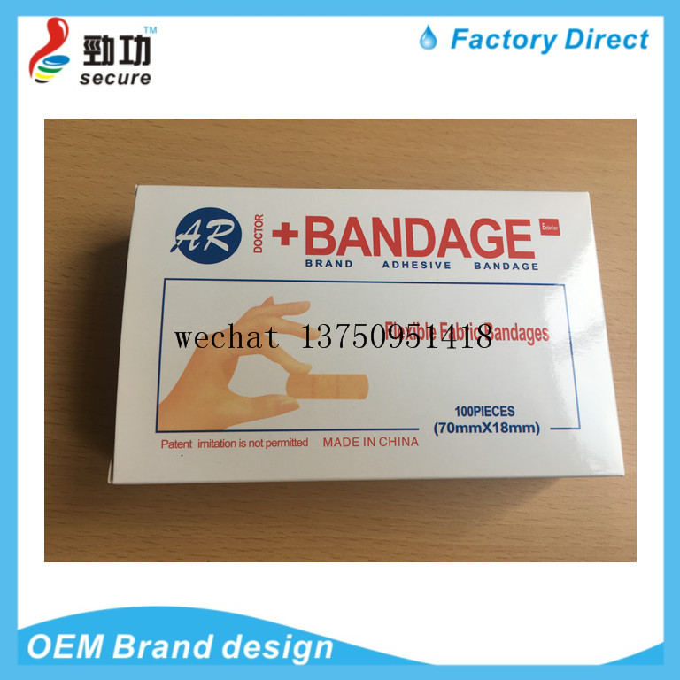 FLEXIBLE FABRIC BANDAGES/PLASTIC BANDAGES/NEON WATERPROOF PLASTERS/comfortable bandage/adhesive bandage / wound plaster 