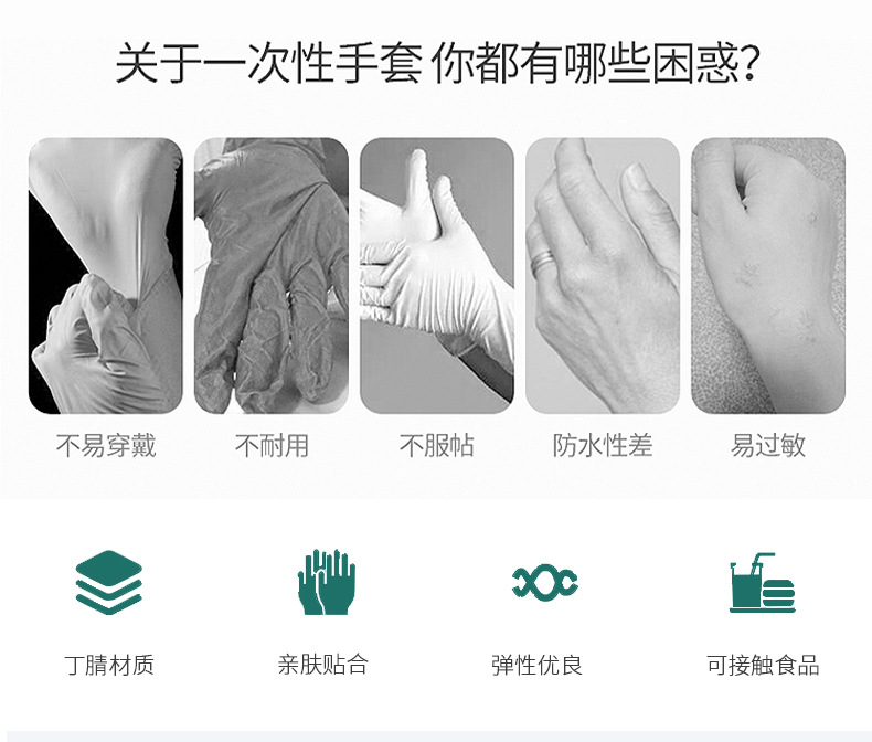 L Disposable Latex Gloves Powder-Free Nitrile Gloves Medical Food Baking Beauty Salon Removable Hair Dyeing Gloves L Disposable Latex Gloves Powder-Free Nitrile Gloves Medical Food Baking Beauty Salon Removable Hair Dyeing Gloves