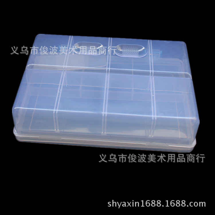 Xin Yami large transparent pencil box accessories double drug storage box