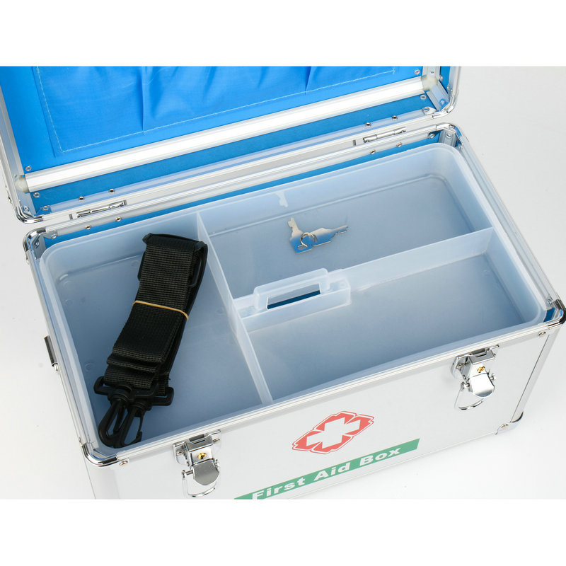 Medicine Box Large Medicine Box 16Inch Portable Aluminum Alloy First Aid Kit Family First Aid Drug Storage Storage Box