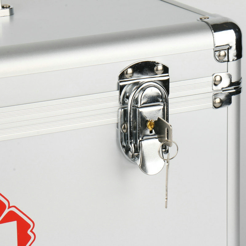 Medicine Box Large Medicine Box 16Inch Portable Aluminum Alloy First Aid Kit Family First Aid Drug Storage Storage Box