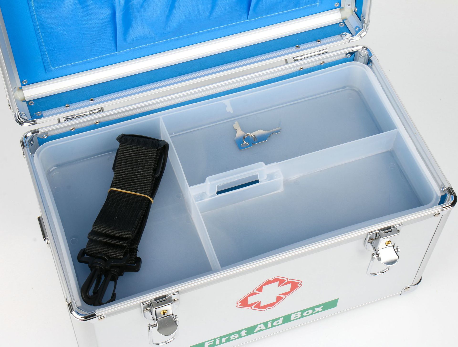 Medicine Box Large Medicine Box 16Inch Portable Aluminum Alloy First Aid Kit Family First Aid Drug Storage Storage Box