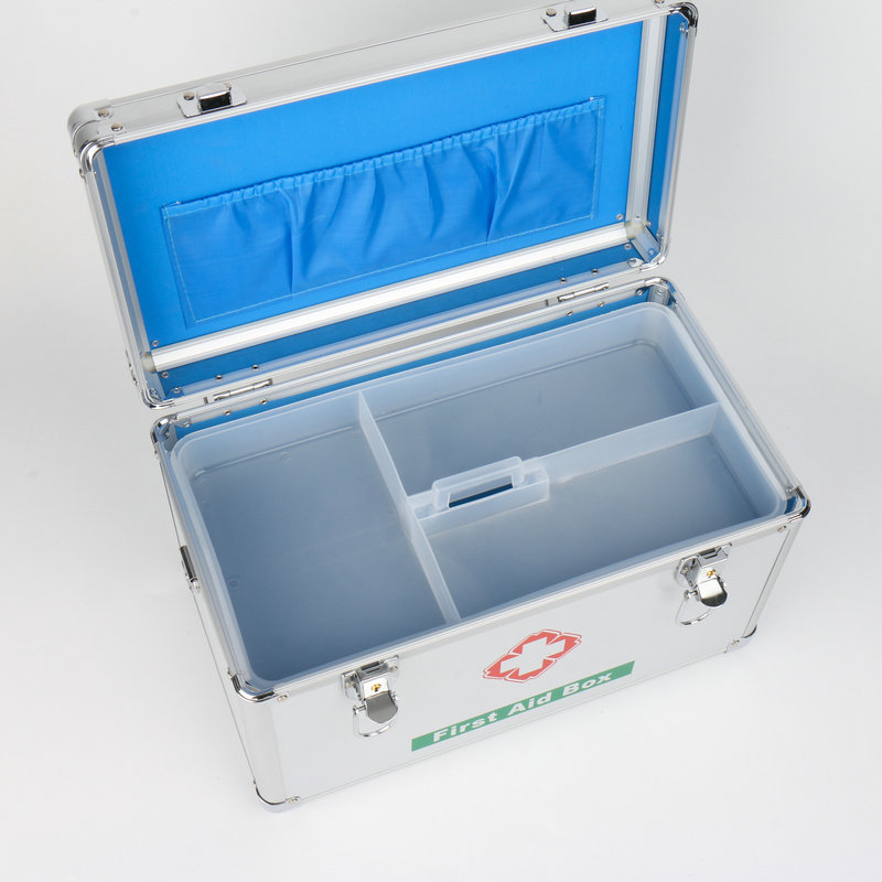 Medicine Box Large Medicine Box 16Inch Portable Aluminum Alloy First Aid Kit Family First Aid Drug Storage Storage Box