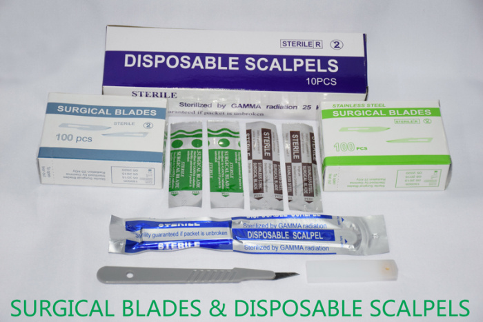 LSM003 plastic handle surgical blade disposable scalpels carbon steel stainless steel medical LSM003 plastic handle surgical blade disposable scalpels carbon steel stainless steel medical